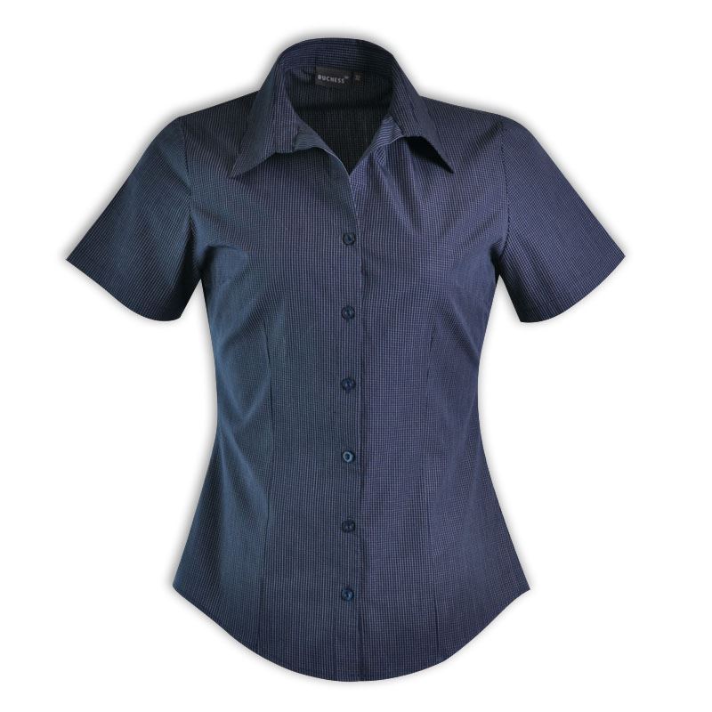Roselina Blouse Short Sleeve - Check 1