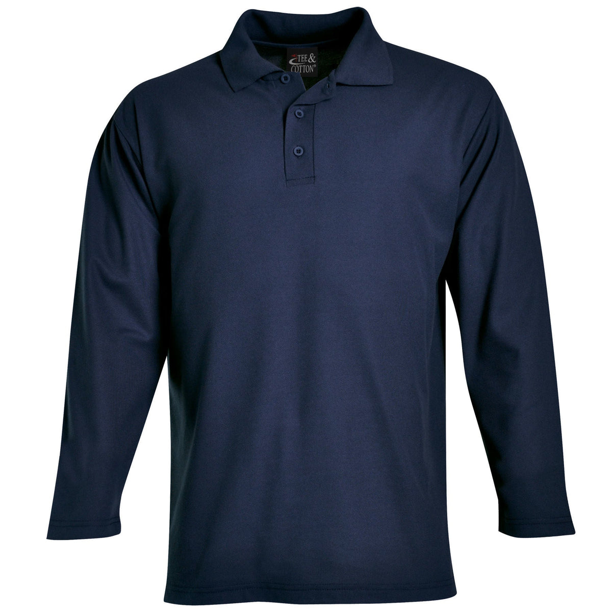 Long Sleeve Pique Knit Polo