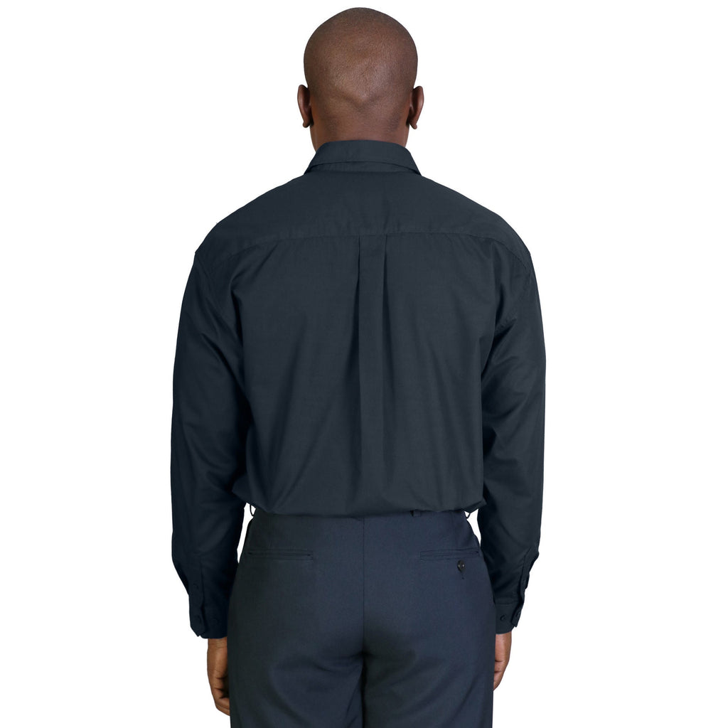 Icon Woven Shirt Long Sleeve - Navy
