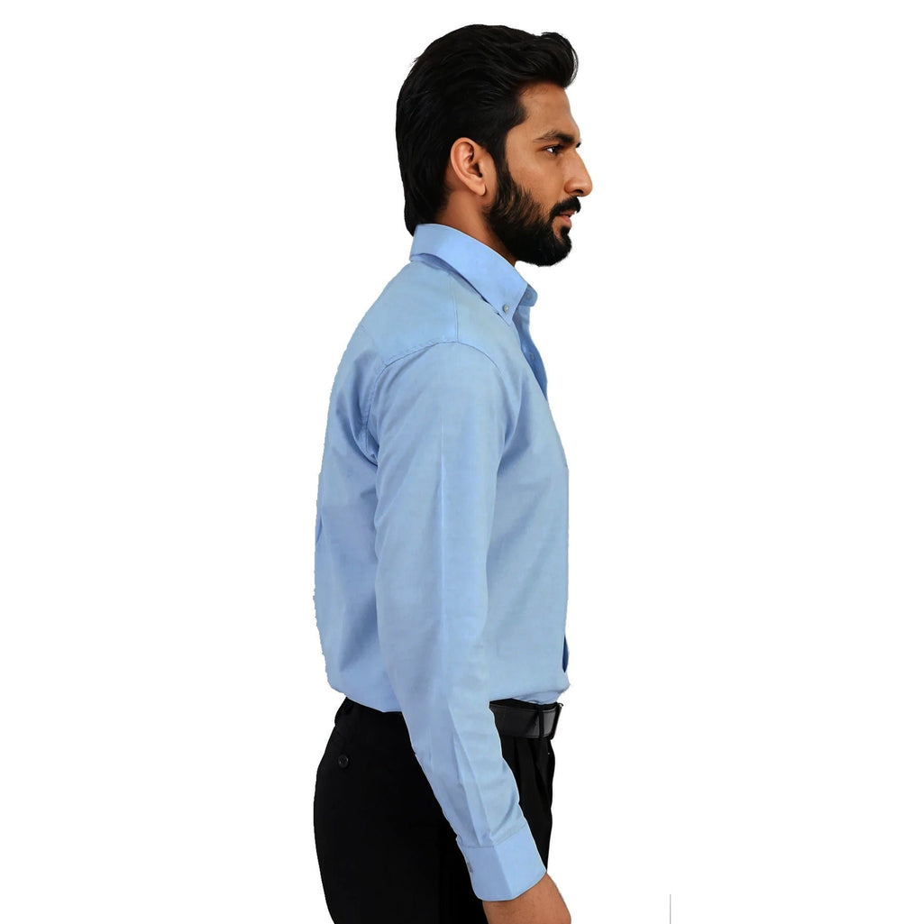 Prime Woven Shirt Long Sleeve-Sky Blue- End Of Range