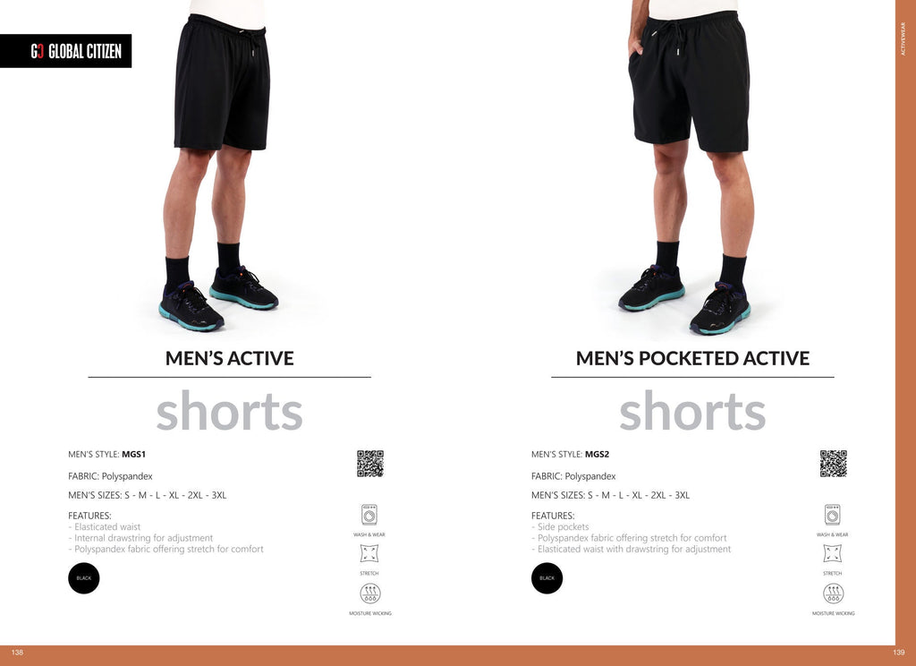 Men’s Pocketed Active Shorts