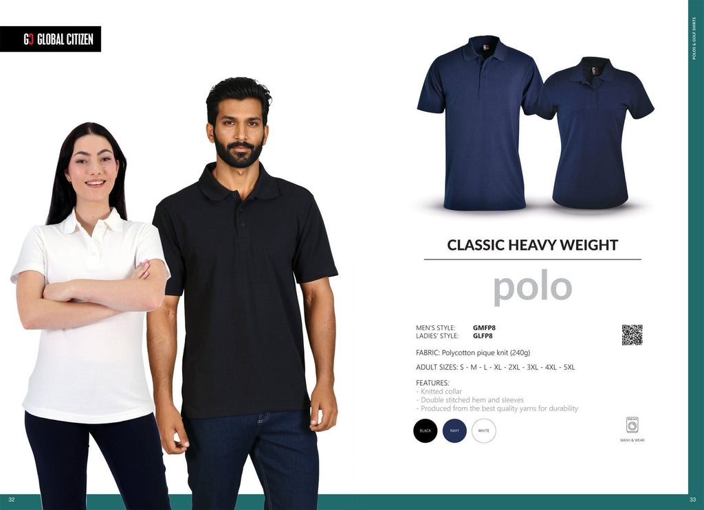 240g Ladies’ Classic Heavy Weight Polo