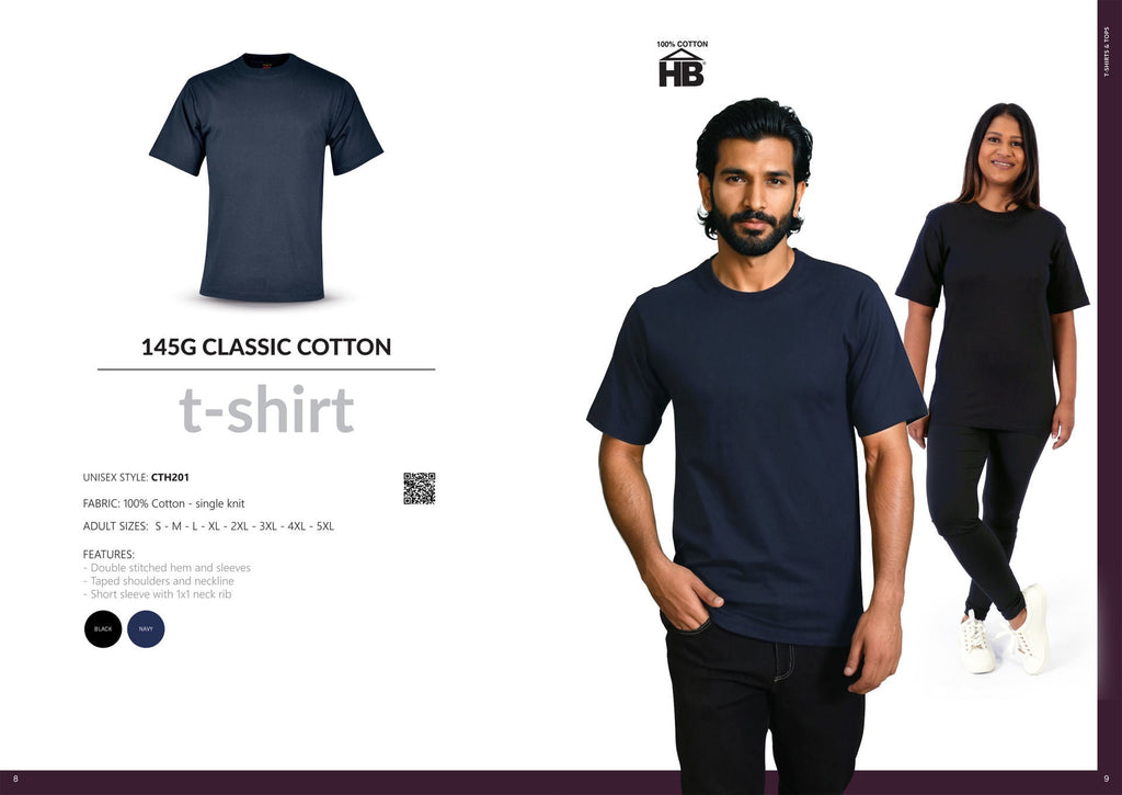 145g Classic Cotton T-Shirt