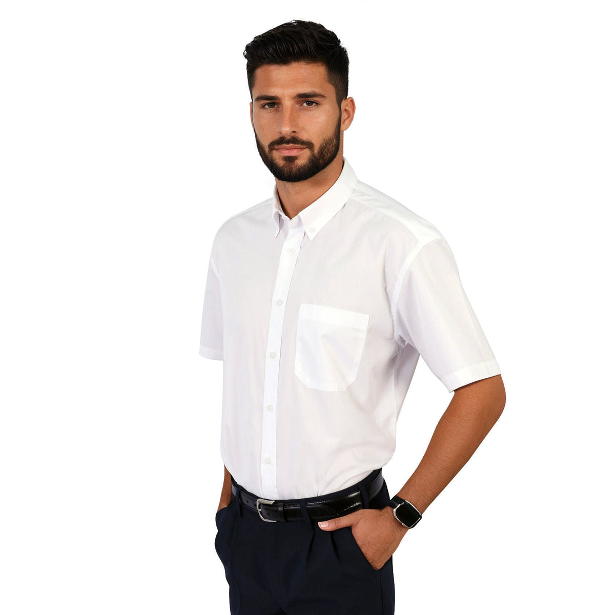 Cameron Shirt Short Sleeve - Shaded White - While Stock Last