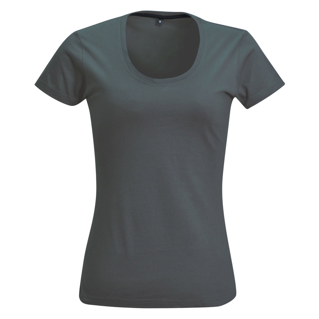 Ladies’ 150g Fashion Fit T-Shirt - Charcoal - End Of Range