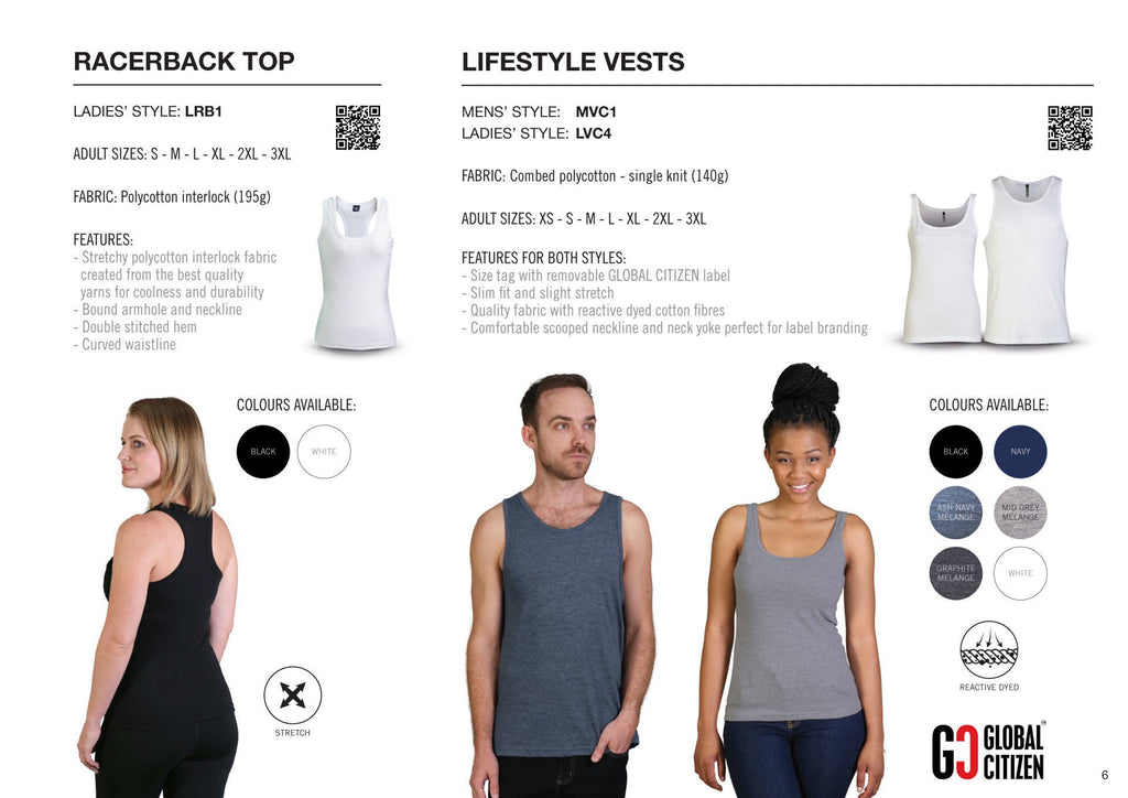 Ladies’ Racerback Top - White - While Stock Last