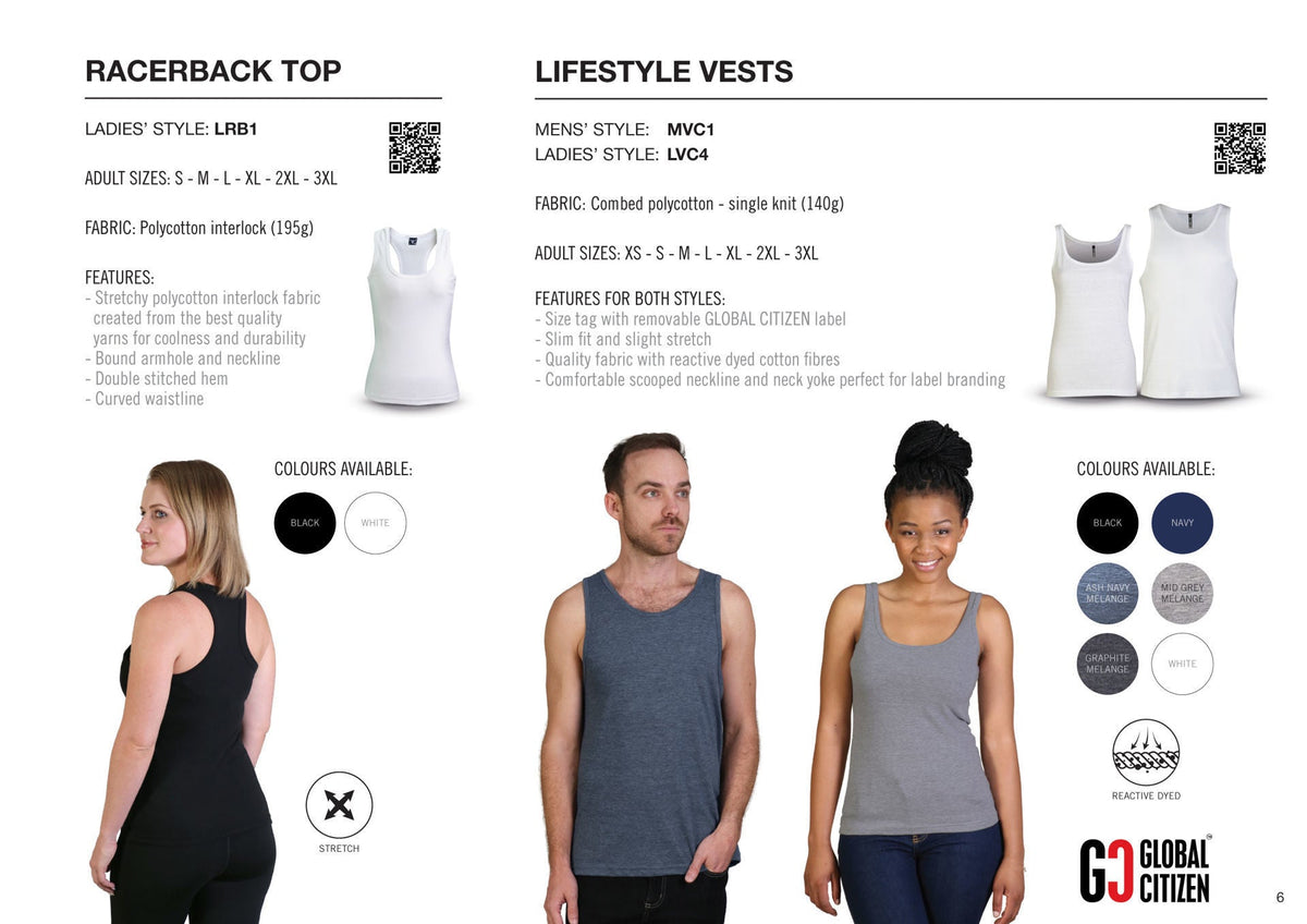 Ladies’ Racerback Top - White - While Stock Last