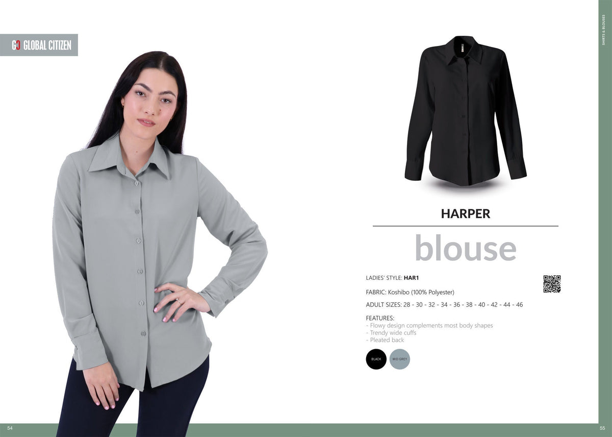 Harper Blouse - Navy - End Of Range