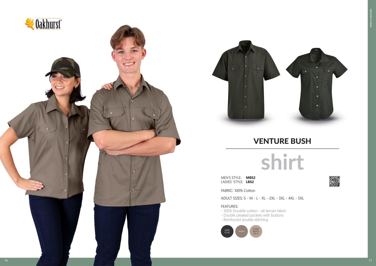 Venture Bush Shirt - Stone - While Stocks Last