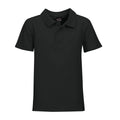 175g Youth Classic Pique Knit Polo - Black - End Of Range