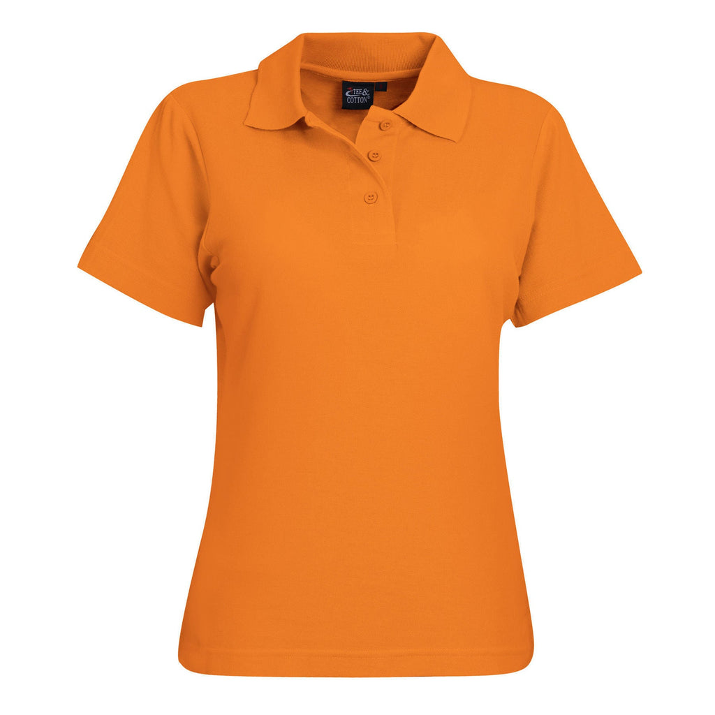 175g Ladies’ Classic Pique Knit Polo - Orange - End Of Range