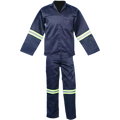 Navy Blue Conti Suit (2 piece) Polycotton With Reflective Tape