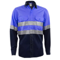 Navy / Royal Blue Reflective Mining Shirt
