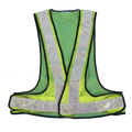 Lime Reflective BIB with Velcro (Mesh Material)