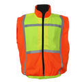Lime/Orange Reflective Jacket Sleeveless