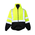 Lime / Black  Pro Fleece Jacket With Hood