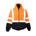Orange / Black  Pro Fleece Jacket With Hood
