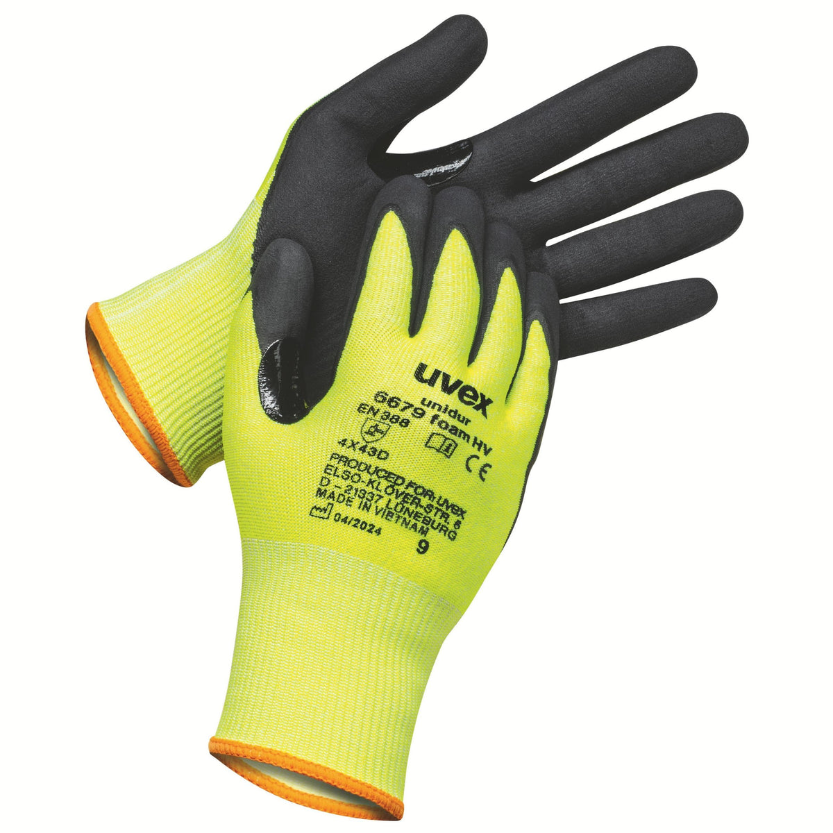 uvex unidur 6679 foam HV, sz. 10