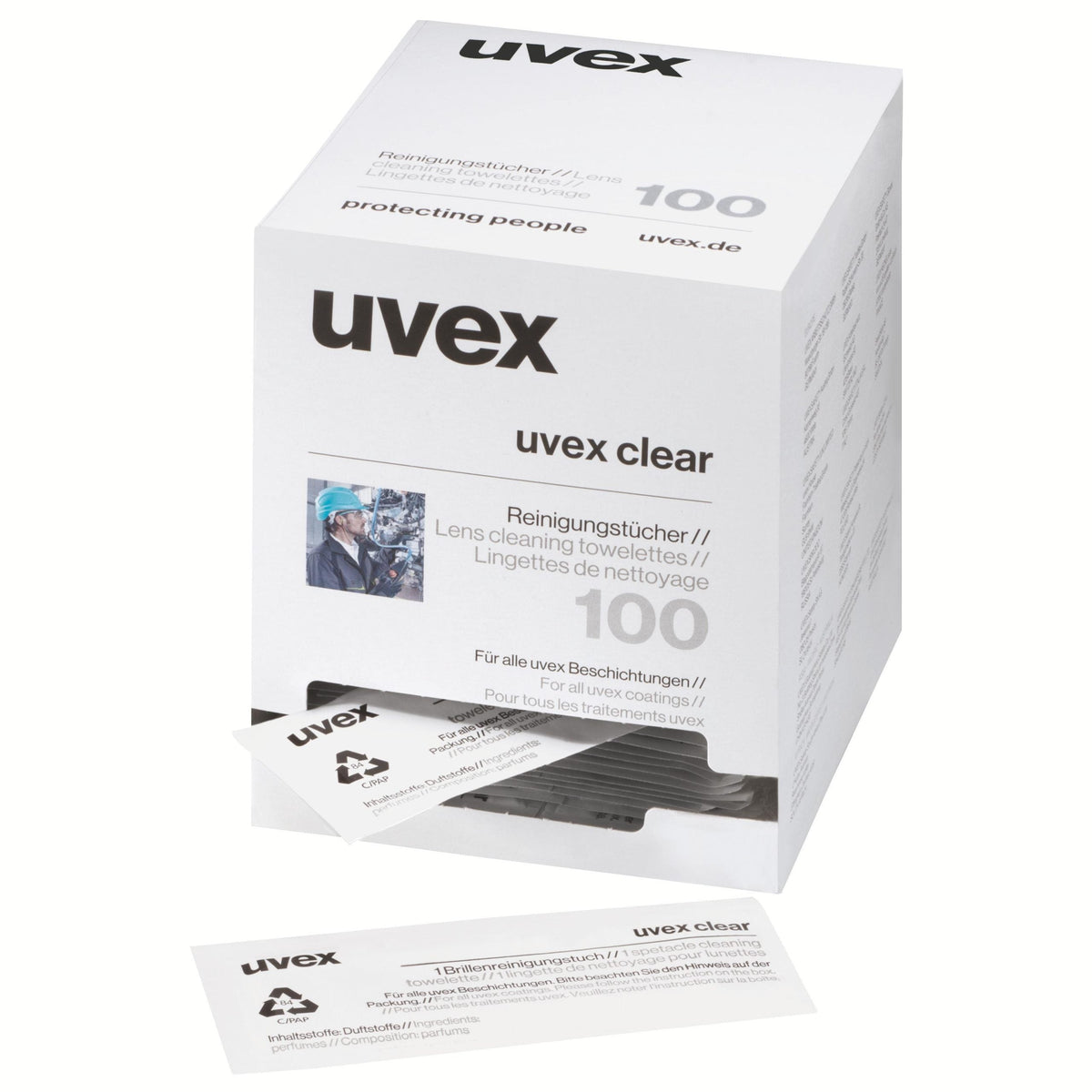 uvex cleaning towelettes
