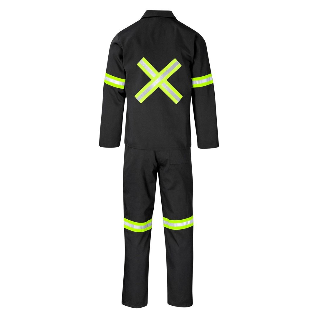 Trade Polycotton Conti Suit - Reflective Arms, Legs & Back - Yellow Tape