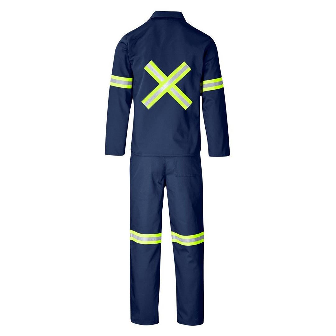 Trade Polycotton Conti Suit - Reflective Arms, Legs & Back - Yellow Tape