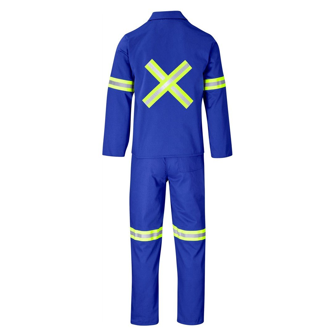 Trade Polycotton Conti Suit - Reflective Arms, Legs & Back - Yellow Tape