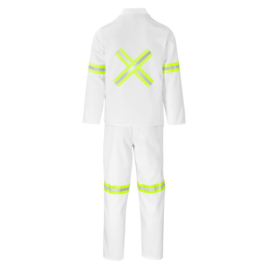 Trade Polycotton Conti Suit - Reflective Arms, Legs & Back - Yellow Tape