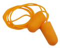 PU Foamed Disposable Orange Corded Earplugs