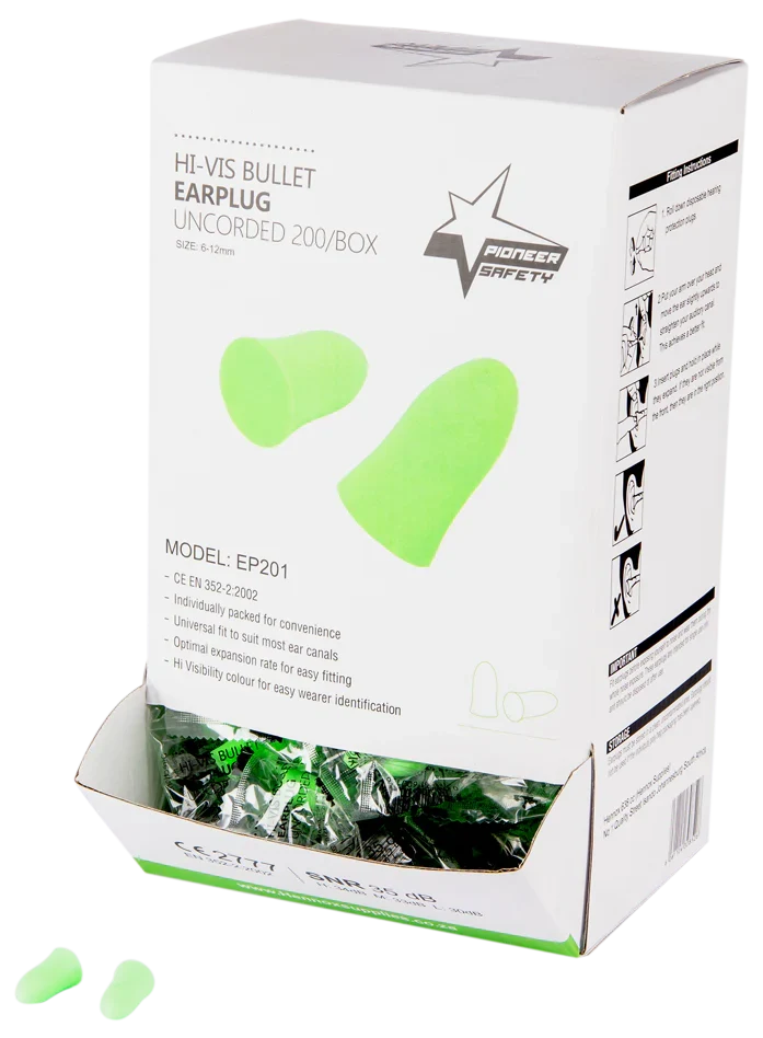Hi-Viz PU Foam Earplugs