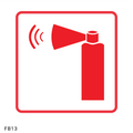 Hand Held Emergency Alarm  safety sign (FB13)