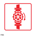 Sprinkler Stop Valve safety sign (FB6)