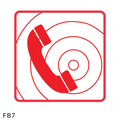 Fire Telephone safety sign (FB7)