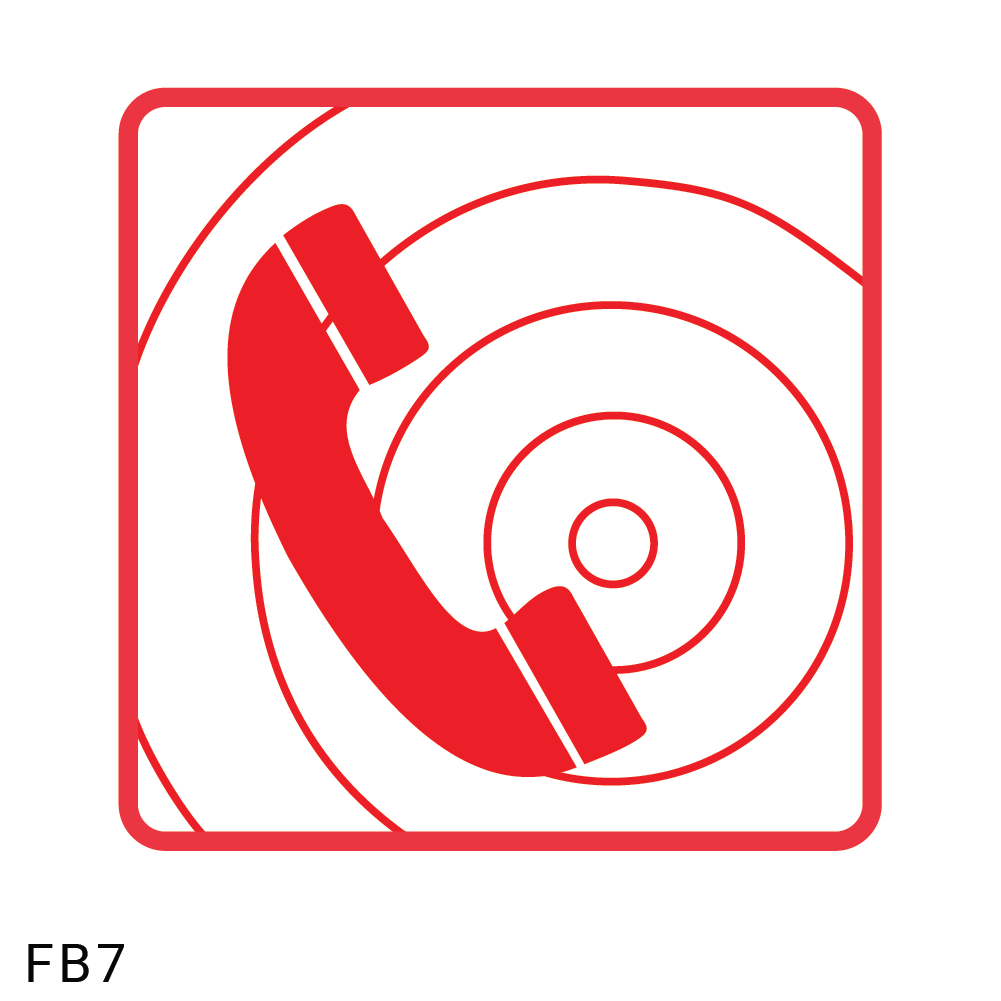 Fire Telephone safety sign (FB7)
