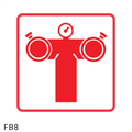 Fire Pump Connection safety sign (FB8)
