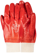 Pioneer Red Pvc Knit Wrist Terry Palm