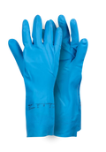Chemical Blue Nitrile Household Gloves