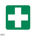 First-Aid Equipment safety sign (GA1)