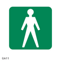 Gents Toilet safety sign (GA11)