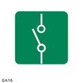 Electric Isolator Switch safety sign (GA16)