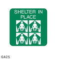 Shelter In Place safety sign (GA25)