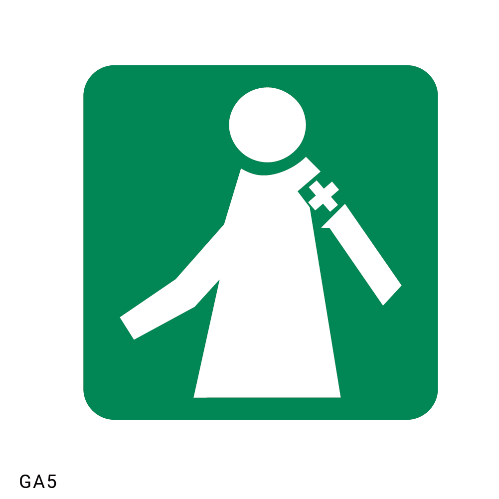 Manned First Aid Station safety sign (GA5)