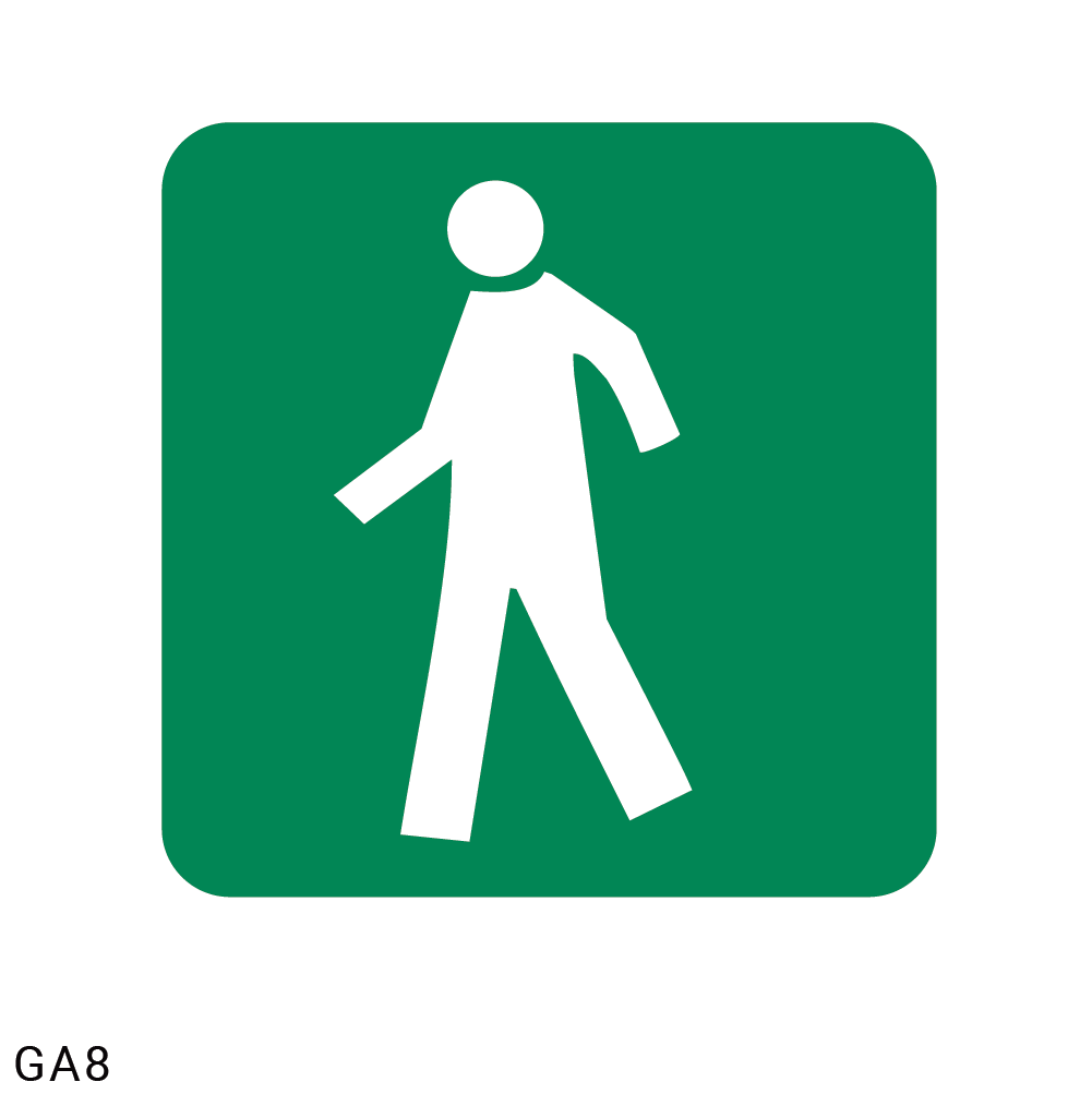 Travelling Way safety sign (GA8)