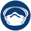 Dust Mask Shall Be Worn SABS safety sign (MV12)