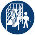 Safety Cage Shall Be Used SABS safety sign (MV16)
