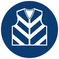 Reflective Jacket Shall Be Worn safety sign (MV25)