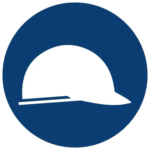 Head Protection Shall Be Worn safety sign (MV3)