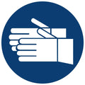 Hand Protection Shall Be Worn safety sign (MV5)