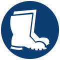 Foot And Leg Protection Against Liquids Shall Be Worn safety sign (MV6)
