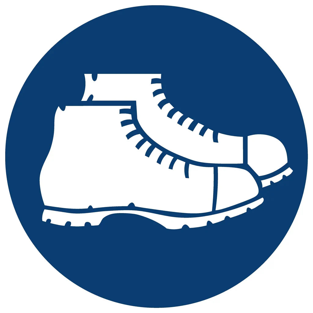 Foot Protection Against Crushing Shall Be Worn safety sign (MV7)