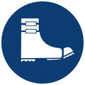 Foot Spats Shall Be Worn safety sign (MV 22)